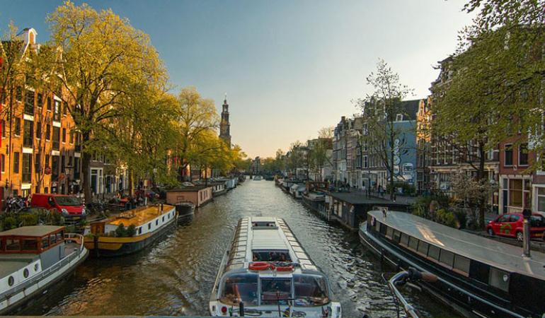 Foto van Amsterdamse gracht